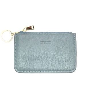 IXYVIA  Blocking secure Leather Zip Coin Purse